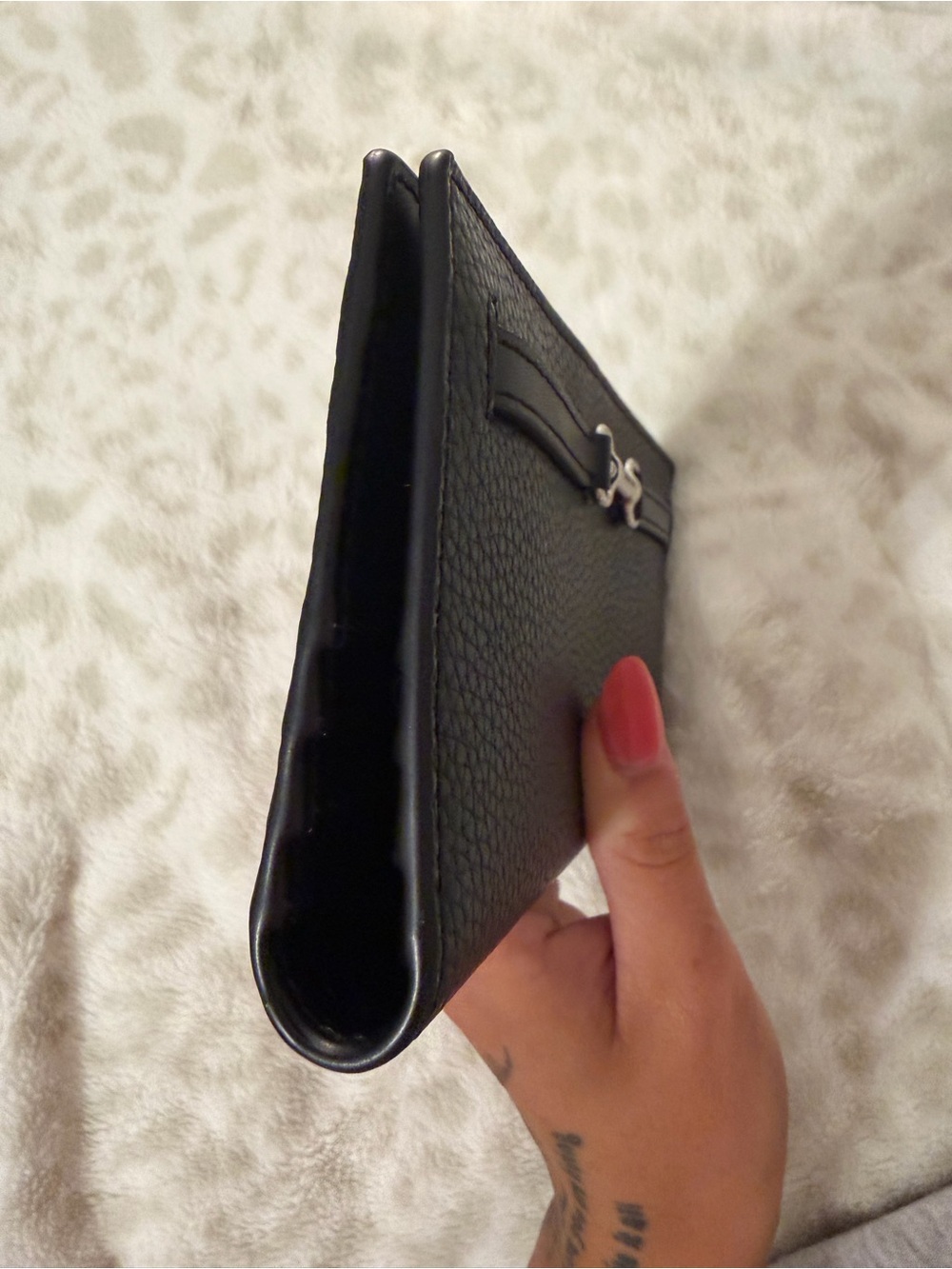 Michael Kors Black Pebbled Leather Continental Wallet — New Without Tags - Picture 4 of 8